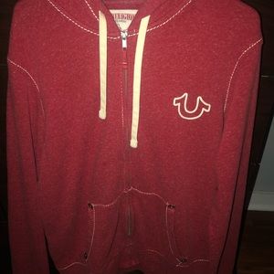 Original red true religion sweater